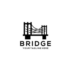 Obraz premium Business Bridge Logo Design Vector Template