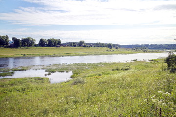 River in the countryside on a summer day