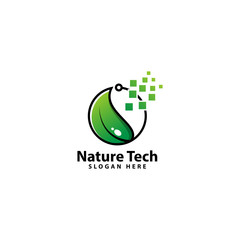 Nature Technology Logo Design Inspiration