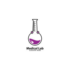 Medical Laboratory and Healthcare Logo Design