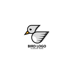 Bird Flying Logo Design Icon