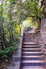 Abbey of Montserrat mountain In Barcelona, Catalonia, Spain.