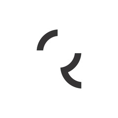 Naklejka premium Letter CQ logo design vector