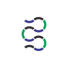 Unique Swirl logo design vector