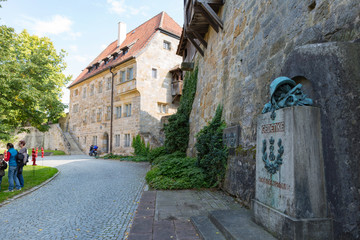 Fototapeta na wymiar Coburg,Germany,9,2015;Marktplatz and Rathaus,fortress