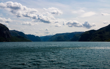 Impressive view of the Lysefjord in Norway