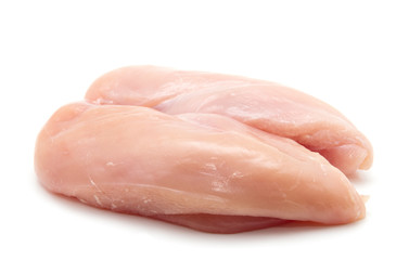Raw chicken breast fillets