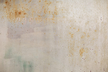 Poorly painted metal surface,shot on a Sunny summer day