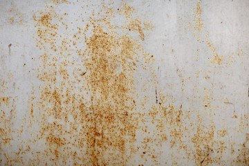 Poorly painted metal surface,shot on a Sunny summer day