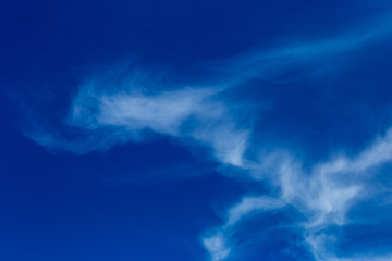 Fototapeta na wymiar white cloud in blue sky shot on a summer day