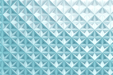 Blue repeating pattern with inverted pyramids triangles