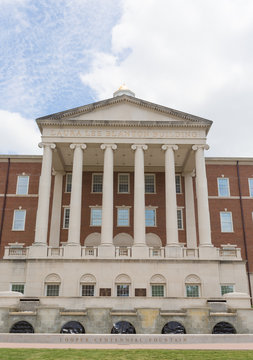 Laura Lee Blanton Building and Cooper Centennial Fountain