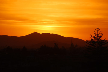 Sunset over Arequipa Peru