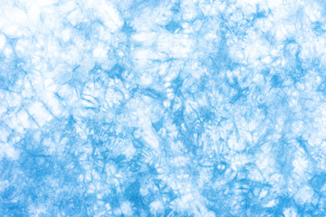 Fototapeta premium tie dye pattern hand dyed on cotton fabric abstract background.