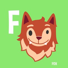 English Alphabet For Kids Letter F Fox