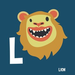 English Alphabet For Kids Letter L Lion
