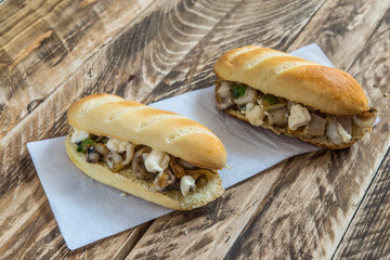 Sandwich of fish typical spanish