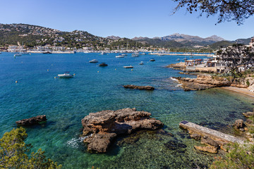 Fototapeta na wymiar General view of port Andratx , Mallorca