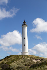 Fototapeta na wymiar Lyngvig Lighthouse in Denmark