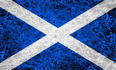 Fototapeta na wymiar Flag of Scotland.