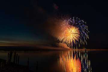 Fireworks display for new year and independence day