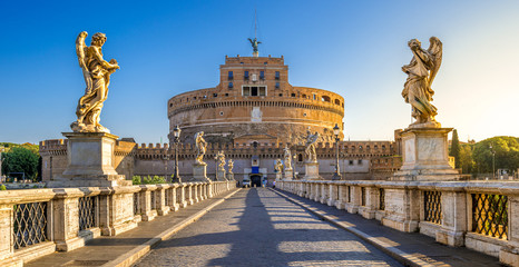 Holy Angel Castle, also known as Hadrian Mausoleum, Rome, Italy