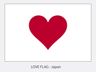 Love flag Japan