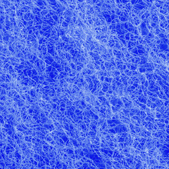 The texture is abrasive blue sponge closeup