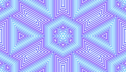 Abstract vector seamless pattern. Simple geometric shapes.