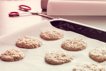 cooking sesame cookies