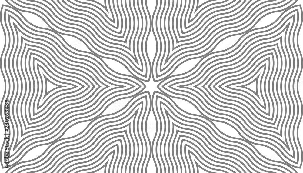 Poster abstract vector seamless pattern. simple geometric shapes.