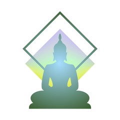 Design of Buddha icon