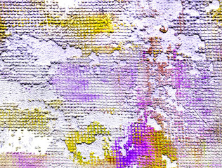 Textured  background of paint on canvas 