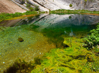 Monumento Natural La Fuentona, Río Abión,  Soria, Castilla y León, España