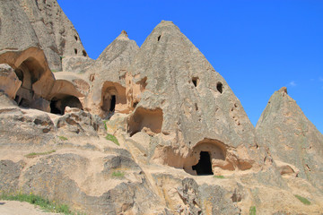 One of the many caves of the Selim Monastery in Cappadocia.