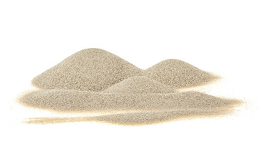Fototapeta na wymiar Sand pile isolated on a white background