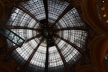 Grands magasins, paris, verrière, architecture