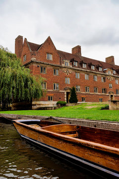 Magdalene College As Seem From The River Cam,