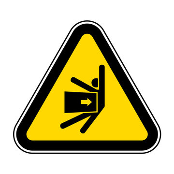 Body Crush Force From Side Symbol Sign Isolate On White Background,Vector Illustration EPS.10