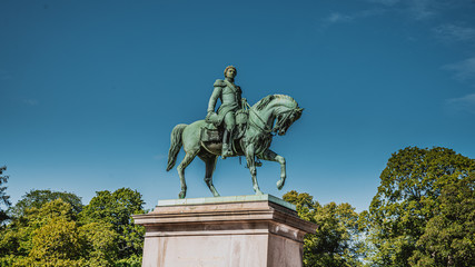 Pomnik przed pałacem króla