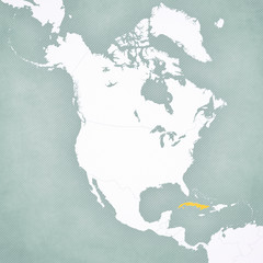 Map of North America - Cuba