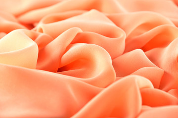 Thin chiffon fabric as an abstract background