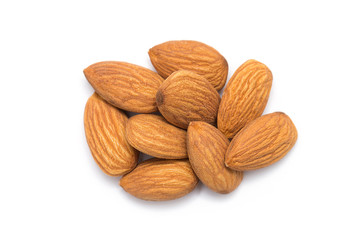 Almond isolated on white background