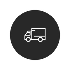 Delivery truck vector icon
