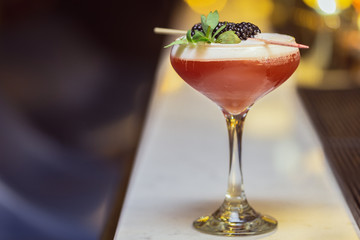 New trend of cocktails colorful taste and fashion