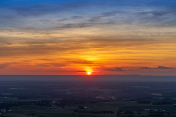 Sunset and a wild sky  