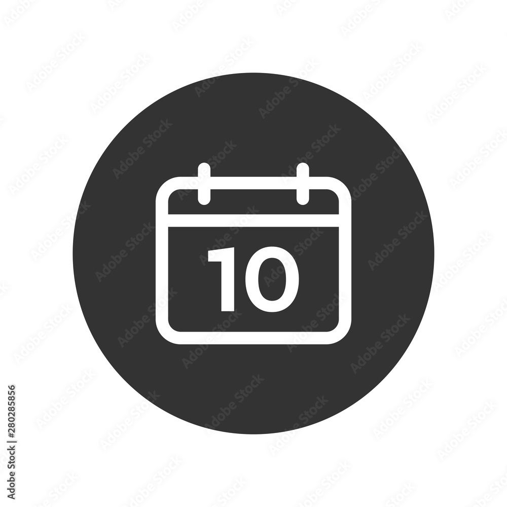 Poster date icon isolated on white background. date icon in trendy design style. date vector icon modern an