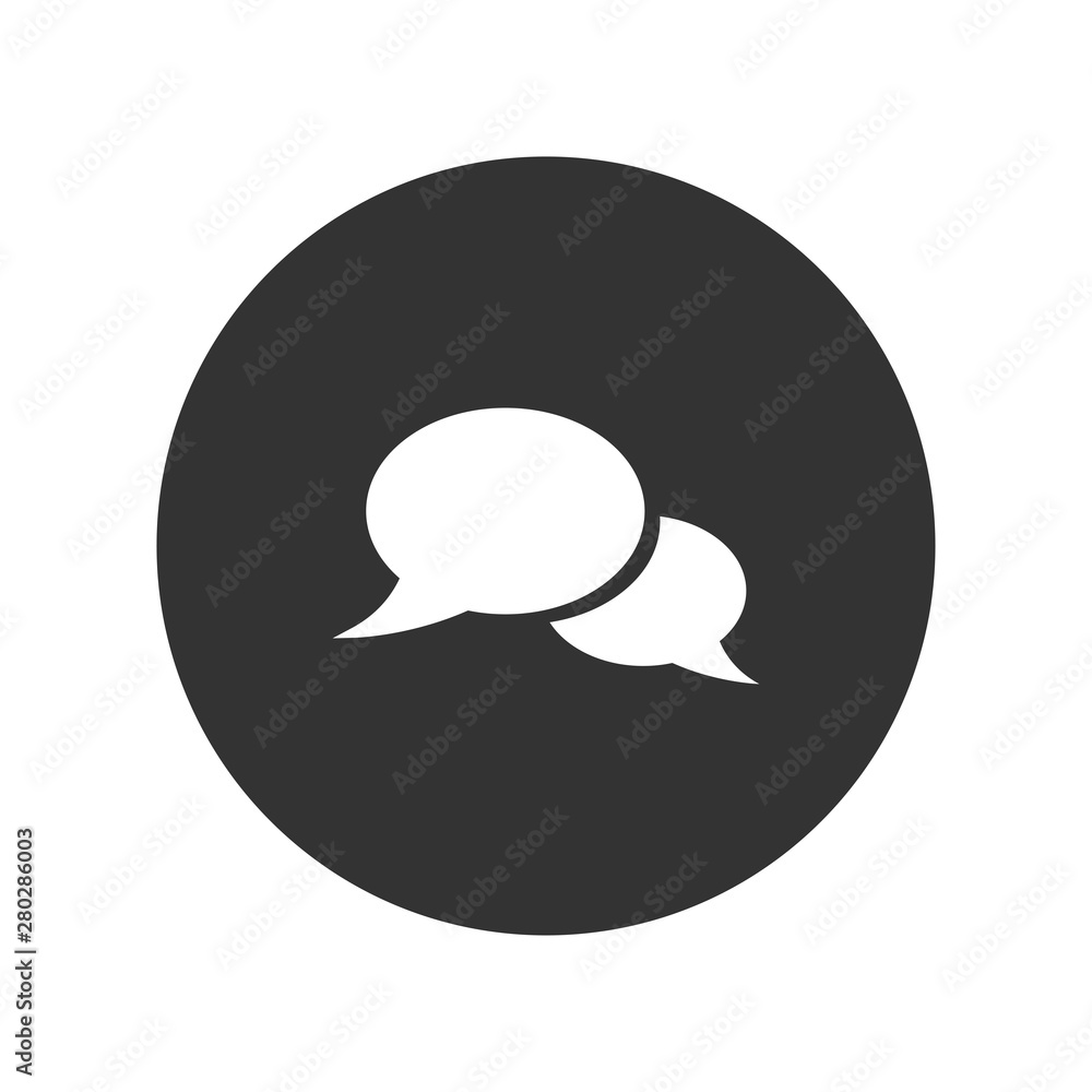Poster speech bubble icon isolated on white background. speech bubble icon in trendy design style. speech b