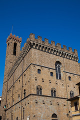 Fototapeta na wymiar The historical Palazzo del Bargello built in 1256 to house the police chief of Florence