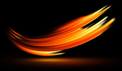 Glow effect. Ribbon glint. Curved lines. Power energy. LED glare tape. .Shining neon cosmic streaks. Magic design round whirl. Swirl trail effect. .Smooth wave. Gentle arc. Light flow. Sci fi tech.